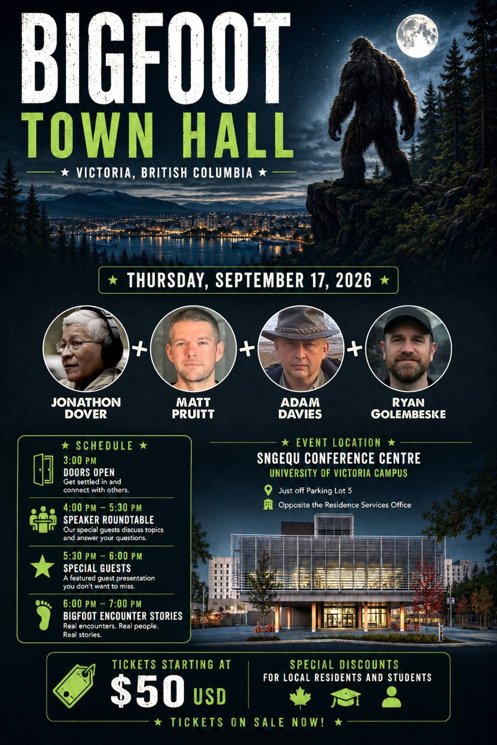 Victoria Bigfoot Town Hall Tickets 2026